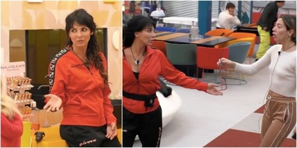 Scintille al GF Vip, Soleil punta un coltello contro Miriana Trevisan