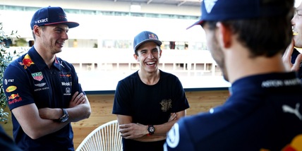 A Motegi è festa Honda: in pista Marquez e Verstappen