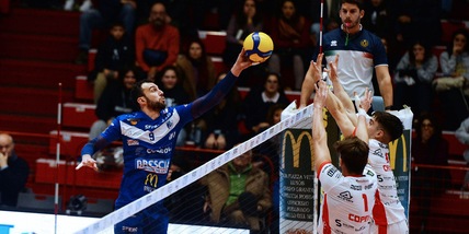 Bergamo ko a Brescia, Vibo resta sola in vetta