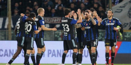 Pisa-Brescia 3-0, D'Angelo sorride con Gliozzi e Torregrossa