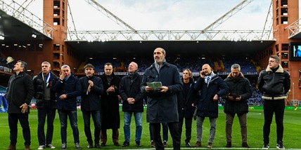 La Sampdoria ricorda Vialli: lacrime al Ferraris con i compagni dello scudetto