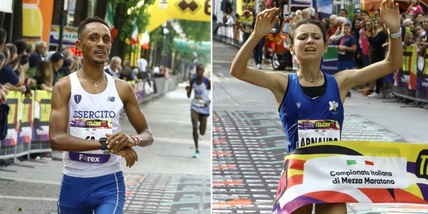 Neka Crippa e Arnaudo tricolori in mezza maratona a Telese