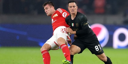 Moviola Union Berlino-Napoli: Raspadori, il gol è regolare