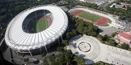 Allenamenti di Run Rome The Marathon sulla pista dello Stadio Olimpico