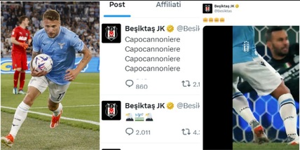 Il Besiktas ufficializza Immobile: sui social è delirio turco