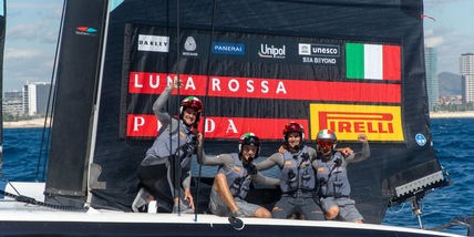Luna Rossa in festa per la vittoria in Youth America's Cup