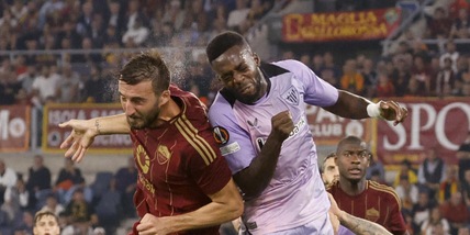 Moviola Roma-Athletic Bilbao: non è rigore quello di Cristante