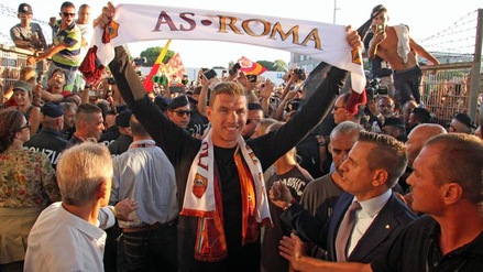 Lo Dzeko Day carica la Roma. I tifosi: «Con Edin è scudetto»