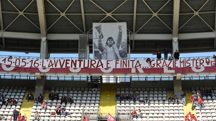 Torino-Carpi, striscione per Ventura: "Grazie, ma avventura finita"