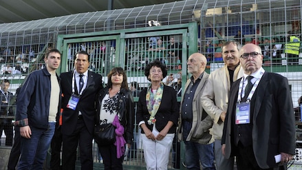 Tavecchio e l'Italia Under 21 rendono omaggio a Valeria Solesin