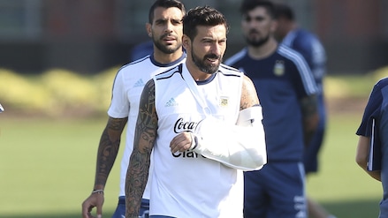 Copa America, il gesso non ferma Lavezzi: si allena anche lui
