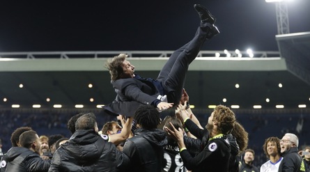 Chelsea campione d'Inghilterra: Conte impazzisce di gioia!