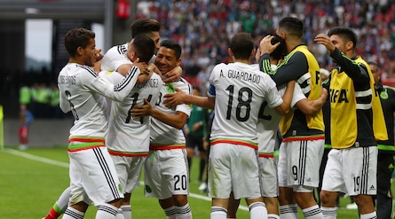 Confederations Cup: Messico-Russia 2-1. Le immagini della vittoria