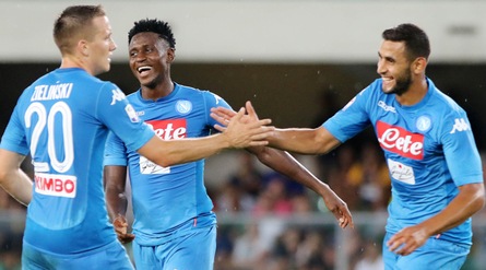 Verona-Napoli 1-3: Milik e Ghoulam rispondono alla Juventus. Espulso Hysaj