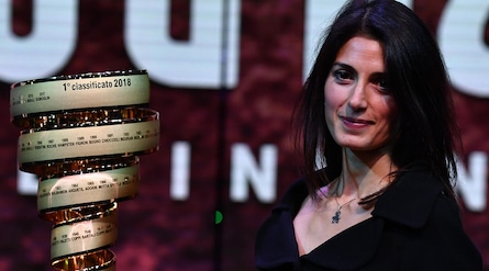 Giro d'Italia 2018, la sindaca di Roma Raggi alla presentazione