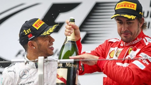 F1, Gp Cina: Alonso terzo! Trionfa Hamilton