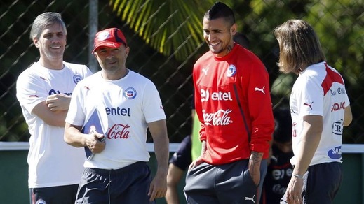 Cile, Vidal migliora allenamento col gruppo