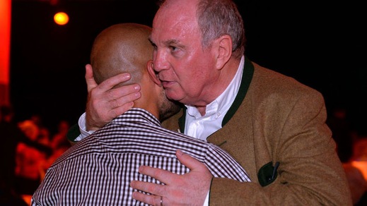 Guardiola e Ribery da Hoeness in prigione