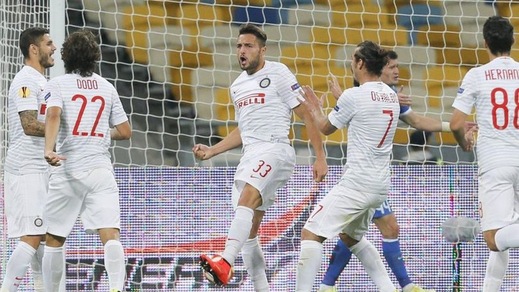 D'Ambrosio gela il Dnipro. L'Inter espugna Kiev