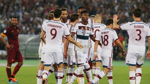 Champions League, Roma-Bayern 1-7. Robben devastante