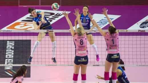 Volley: A1 Femminile, match ball per Conegliano e Novara