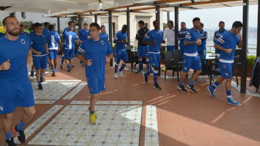 La Samp è a Posillipo. Eto'o affina le armi