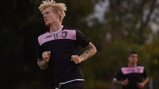 Palermo, per Makienok lesione al retto femorale