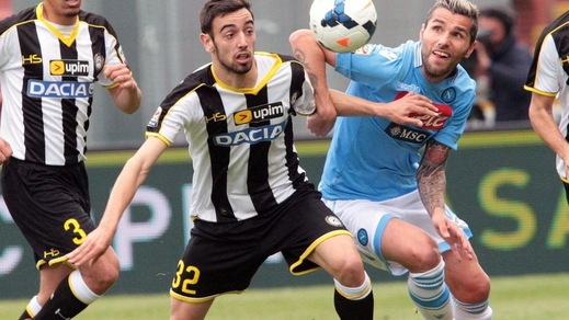 Udinese, sulla trequarti ancora Bruno Fernandes