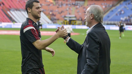 FOTO L'abbraccio tra Destro e Sabatini a San Siro