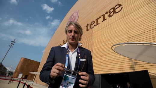 Inter, Mancini e Ranocchia visitano l'Expo