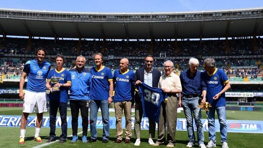 FOTO Verona, gli eroi del 1985: che festa al Bentegodi!