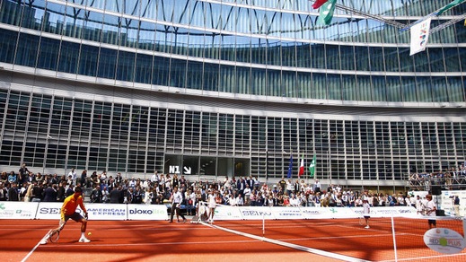 FOTO Djokovic, dal Foro Italico all'Expo per giocare con i bimbi
