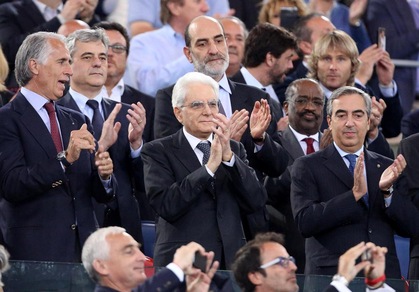 Coppa Italia, in tribuna c'è Mattarella