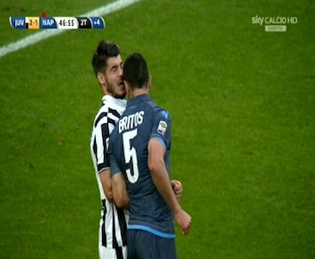 Giudice Sportivo Serie A, squalificato Britos per la testata a Morata