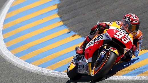 MotoGp Honda, Marquez: «Rossi è forte al Mugello»