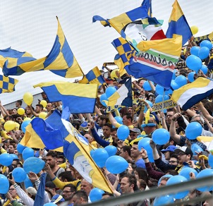 Frosinone, dodicimila in festa per la Serie A