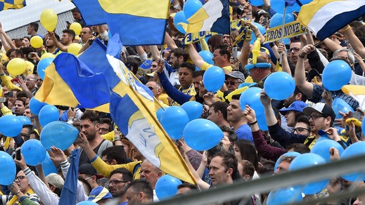 Frosinone, dodicimila in festa per la Serie A