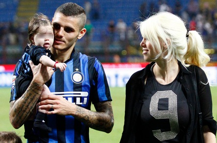 Inter, Icardi bomber, festeggia con Wanda