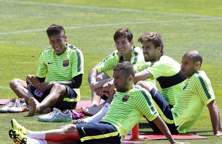 Barcellona, che relax all'open day prima della Juve!