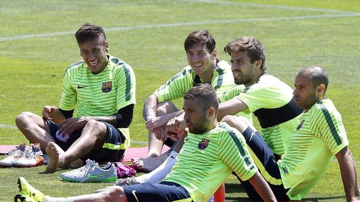 Barcellona, che relax all'open day prima della Juve!