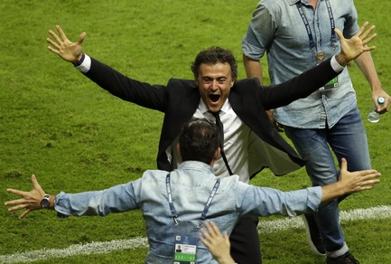 Luis Enrique: «Un saluto ai romanisti che sono felici»
