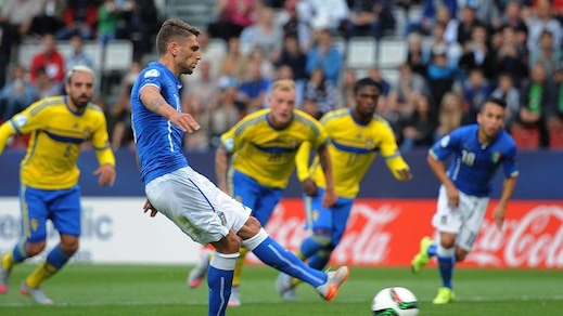 Italia, non basta Berardi: la Svezia rimonta e vince