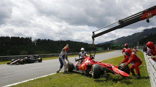 F1 Gp d'Austria, Raikkonen: «Ho avuto un pattinamento»