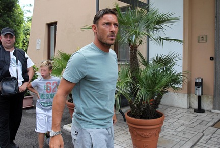 Totti a Wimbledon per tifare Federer