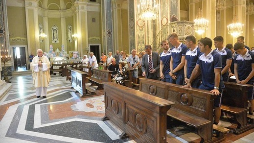 Samp, prima del ritiro tutti nel Santuario Mariano