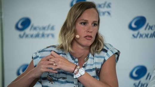 Federica Pellegrini al lavoro per i Mondiali