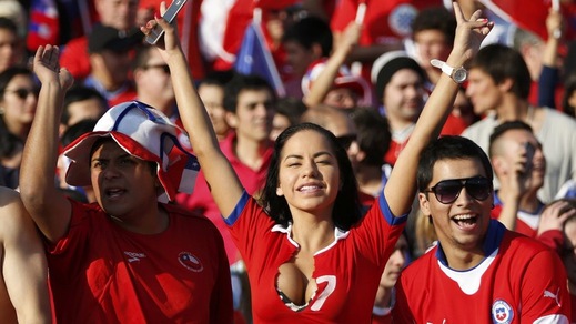 Cile-Argentina, lo spettacolo è sugli spalti