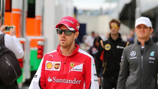F1 Ferrari, Vettel: «Sul podio grazie alla pioggia»