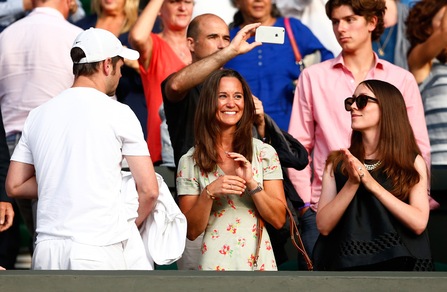 Wimbledon, c'è la bella Pippa per Federer e Bautista