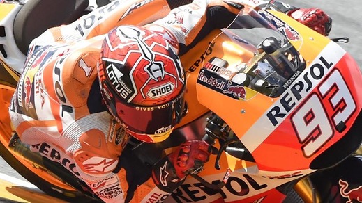 MotoGp Sachsenring: Marquez ancora primo, Rossi solo settimo